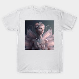 Portrait in Pastel Colors of A Fractal Ballerina T-Shirt